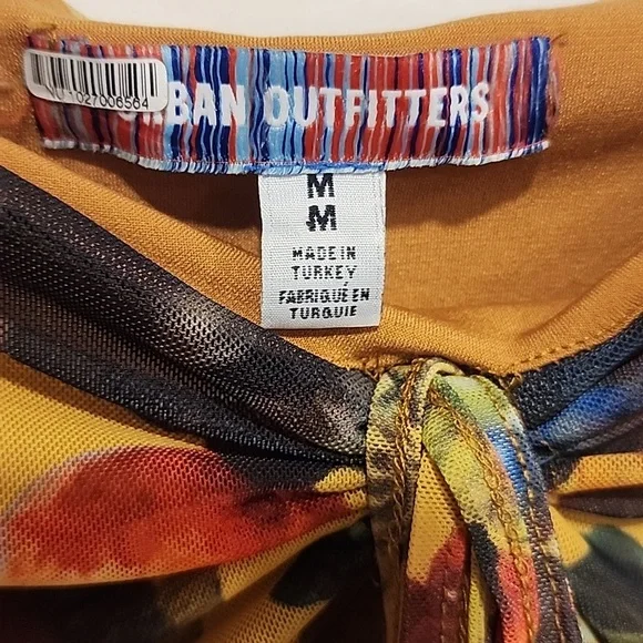 P.17 UO Retro Fruit Off-Shoulder Mini Dress Size M - Picture 5 of 6